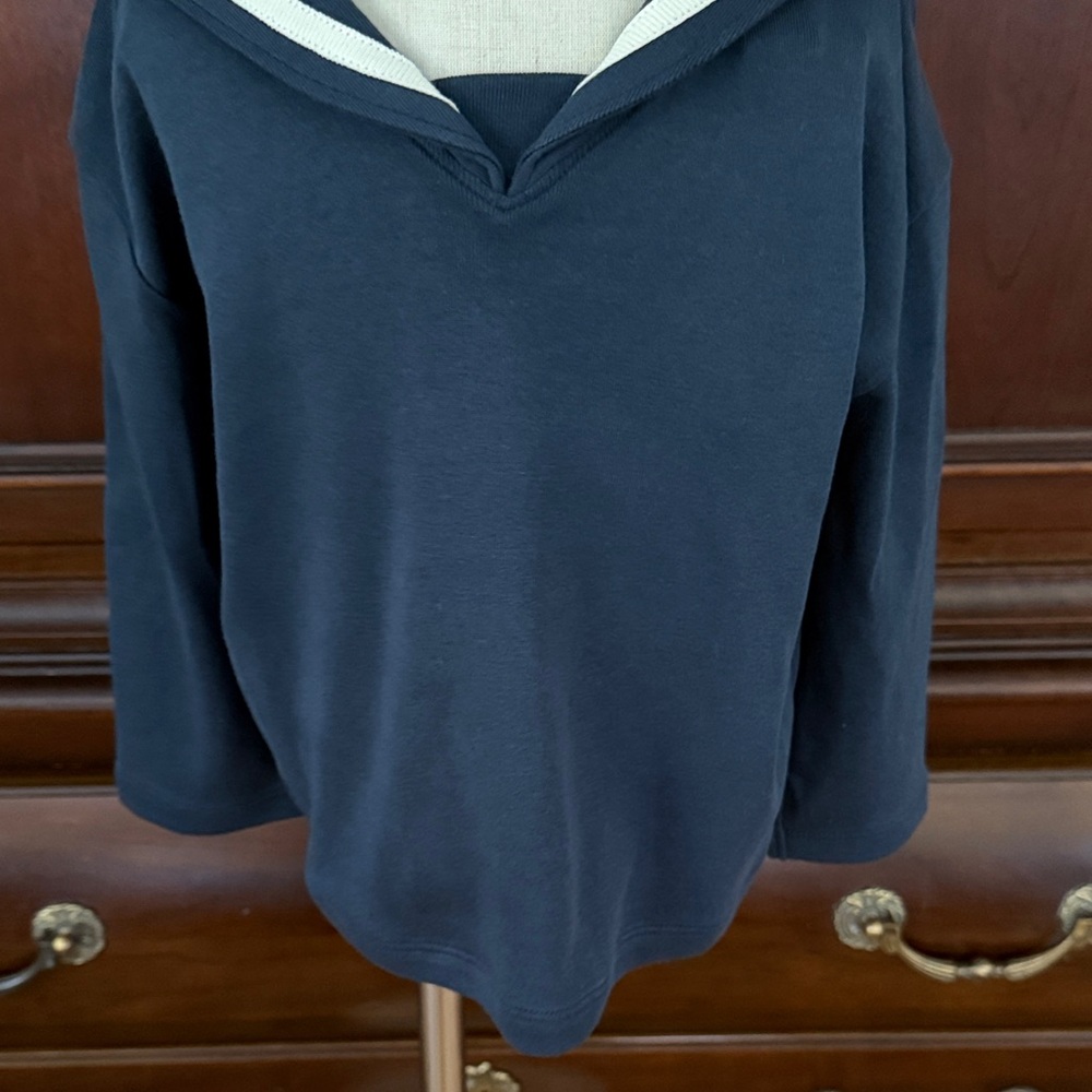 MISHA & PUFF Navy Boxy Sailor Top Size 3T NWT - Picture 4 of 7